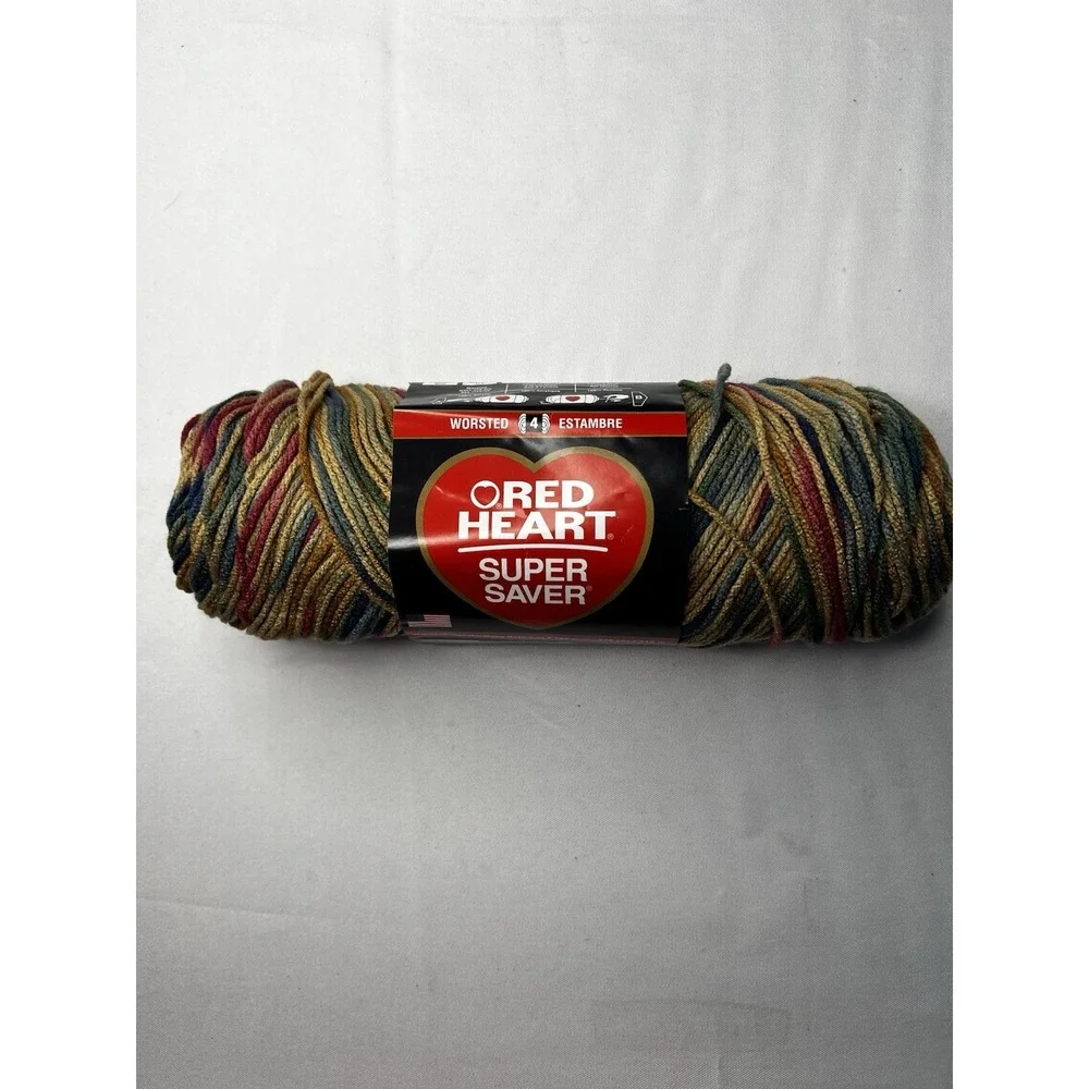 Red Heart Super Saver Painted Desert E300 Discontinued Yarn 5 oz 236 Yds New